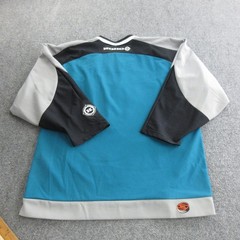 San Jose Sharks Hockey Jersey Mens Medium Teal Blue NHL Koho Air Knit Canada