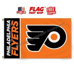 Philadelphia Flyers Flag 3×5 FT Banner Man Cave Bar w Grommets FREE Shipping
