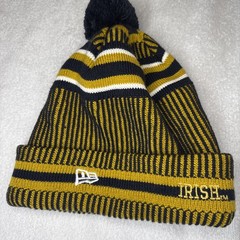 Notre Dame Fighting Irish Knit Beanie Pom Hat New Era EST 1842 Irish