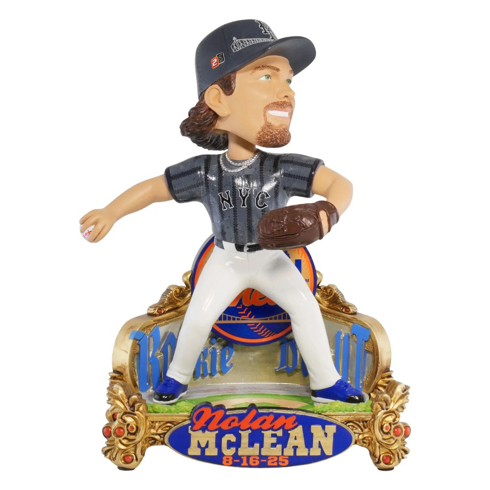 Nolan McLean New York Mets MLB Rookie Debut Bobblehead MLB Baseball