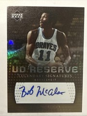 BOB MCADOO 2006-07 UD Reserve Legendary Signatures Auto Buffalo Braves