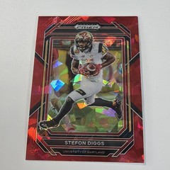 Stefon Diggs 2023 Panini Prizm Red Cracked Ice #88 Buffalo Bills