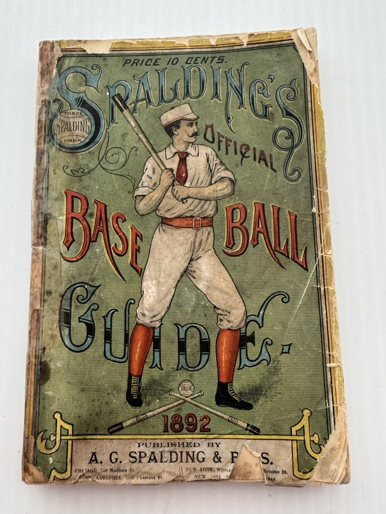 SPALDING SPALDING&rsquo;S 1892 OFFICIAL BASEBALL GUIDE