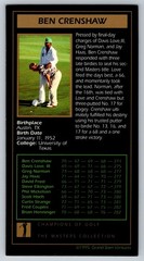 1993 GRAND SLAM VENTURES GOLF CARD – 1995 BEN CRENSHAW