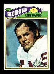 1977 Topps #478 Len Hauss REDSKINS