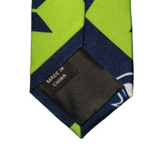 Seattle Seahawks Skinny Short Tie Necktie Mens Green Blue NFL Team Apparel New