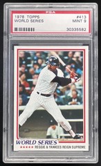 1978 Topps #413 1977 World Series PSA 9