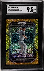 2023 Panini Prizm #101 Noah Schultz SGC 9.5 Mint+ Gold Shimmer Prizm /10
