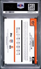 PSA 9 2025 Topps Chrome Football Joe Burrow True Gold /50 Cincinnati Bengals #61