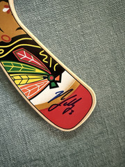 Nick Leddy Signed Blackhawks Mini Stick