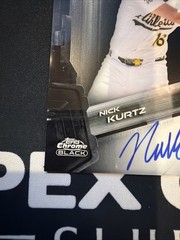 2026 Topps Chrome Black Nick Kurtz On Card Auto Athletics Mint