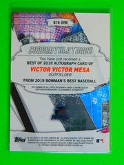 Victor Victor Mesa 2019 Bowman&rsquo;s Best #B19-VVM Autographs Miami Marlins