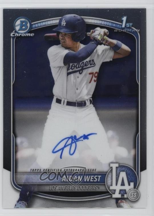 2025 Bowman Draft Chrome Prospect Aidan West #CPA-AWE Auto w5p