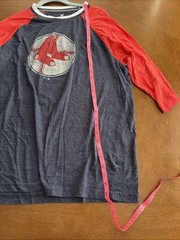 Fanatics Boston Red Sox MLB Raglan 3/4 Sleeve XL Red and Navy