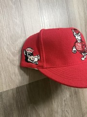 NC State Wolfpack Blockhead American Needle Snapback Hat Otto Red Adjustable Cap