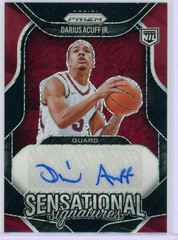 2025-26 Prizm FOTL Black Shimmer 1/1 Darius Acuff Jr AUTO Sensational Signatures