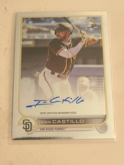 2022 Topps Chrome Ivan Castillo RC Rookie Auto #RA-IC San Diego Padres
