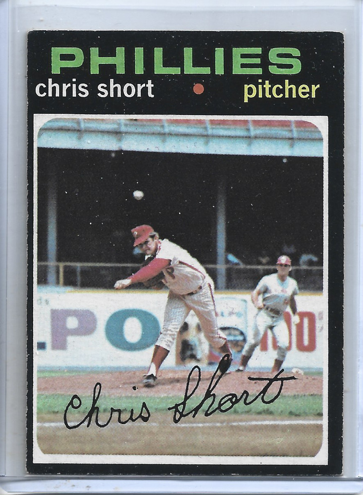 Chris Short 1971 Topps Baseball Card #511-Philadelphia Phillies