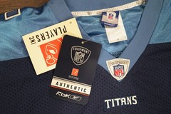 Reebok Authentic Kerry Collins #5 Titans Jersey 54 Stitched NWT