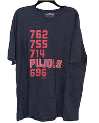 Albert Pujols Breaking T T-Shirt Dark Gray Black Red 2XL