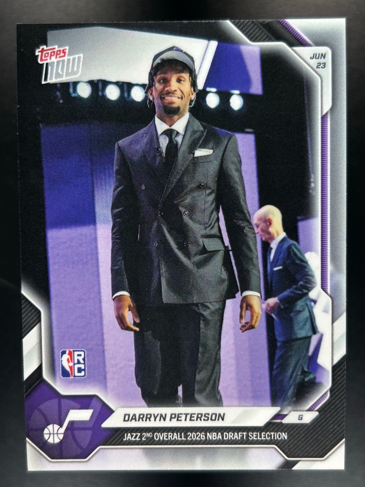 Darryn Peterson 2025-26 NBA Draft Topps Now #DPET 2nd Overall RC PR: 23790