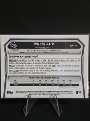 2026 Bowman Chrome Prospects- Wilder Dalis 1st Bowman Blue Shimmer /150