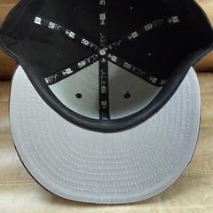 New Era New York Mets 7-3/8 MLB Script Black Brown Blue Gold, Gray UV Worn