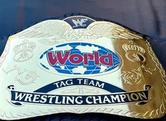 World Tag Team Wrestling Championship Replica Title Belt Adult Size 2MM Brass