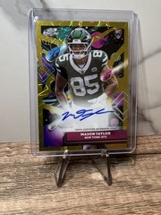 Mason Taylor 2025 Topps Cosmic Chrome Rookie Auto Gold Interstellar SSP /50