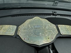 Mattel WWE WWF World Heavyweight Wrestling Champion Belt 2010 Toy Belt Big Gold