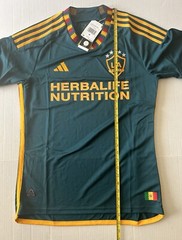 LA Galaxy Adidas Authentic Away Soccer Jersey Mystery Green 2023-2024 #HI1873