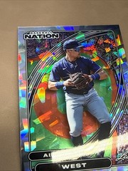 AIDAN WEST RC 2026 LEAF BASEBALL NATION #3 Silver CRYSTAL Cracked Ice /65