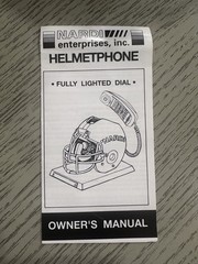 Vintage New York Giants Riddell Helmet Phone Telephone w/ Manual Excellent Cond