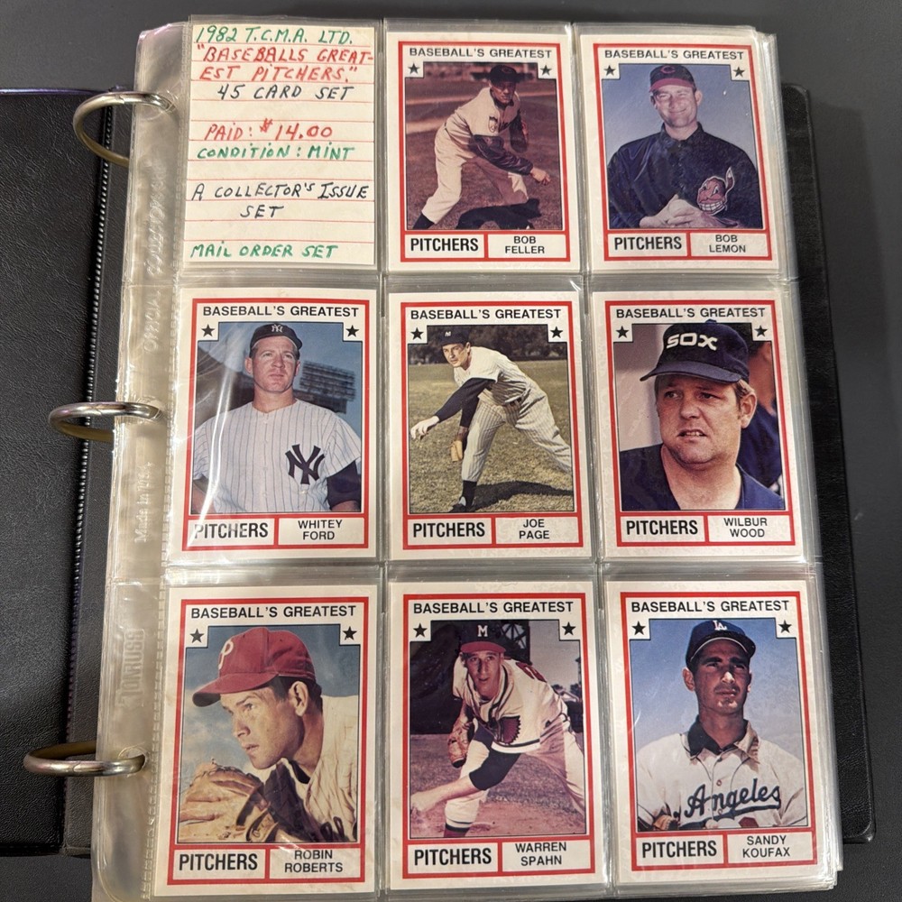 1982 TCMA BASEBALL&rsquo;S GREATEST SLUGGERS COMPLETE SET 1-45 RUTH MANTLE AARON MAYS