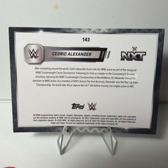 2025 Topps Chrome WWE Cedric Alexander #143 Teal Laser Refractor /175
