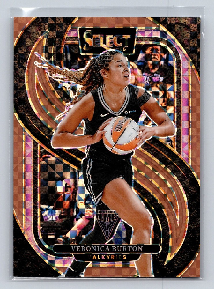 Veronica Burton 2025 Panini Select WNBA Bronze Checker Prizm /49 #172 Valkyries