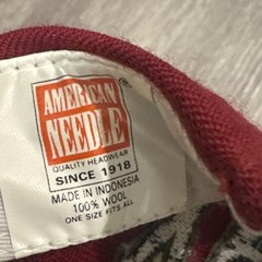Rare American Needle Vintage Yankees NY Red Green 100% Wool Hat Clean