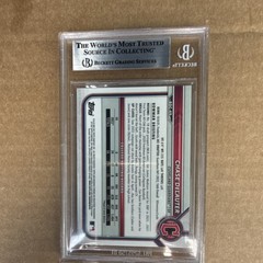2022 Topps Bowman Chrome Draft 1st Autograph Chase DeLauter BDC-49 BGS