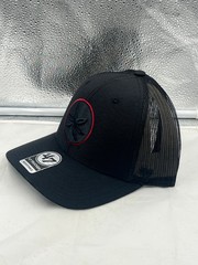 Ohio State Buckeyes NCAA &rsquo;47 Brand Black Trucker Adjustable Snapback Hat
