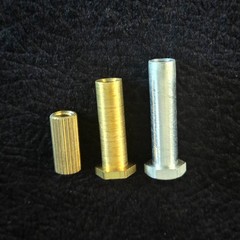 Vintage Mid-20th Century Metal Alloy Gold-Colored Trophy Parts Lot