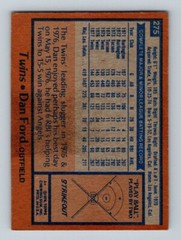 1978 Topps #275 Dan Ford