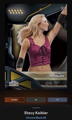 Stacy Keibler – Gold Base Iconic – Topps Slam WWE Chrome Black 26