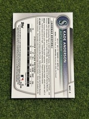 2025 Bowman Draft Sapphire Kade Anderson Chrome 1st Prospect #BDC-3 Mariners