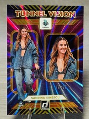 🔥🏀SABRINA IONESCU 2025 Donruss WNBA Tunnel Vision Purple Laser Foil SP /25🏀🔥