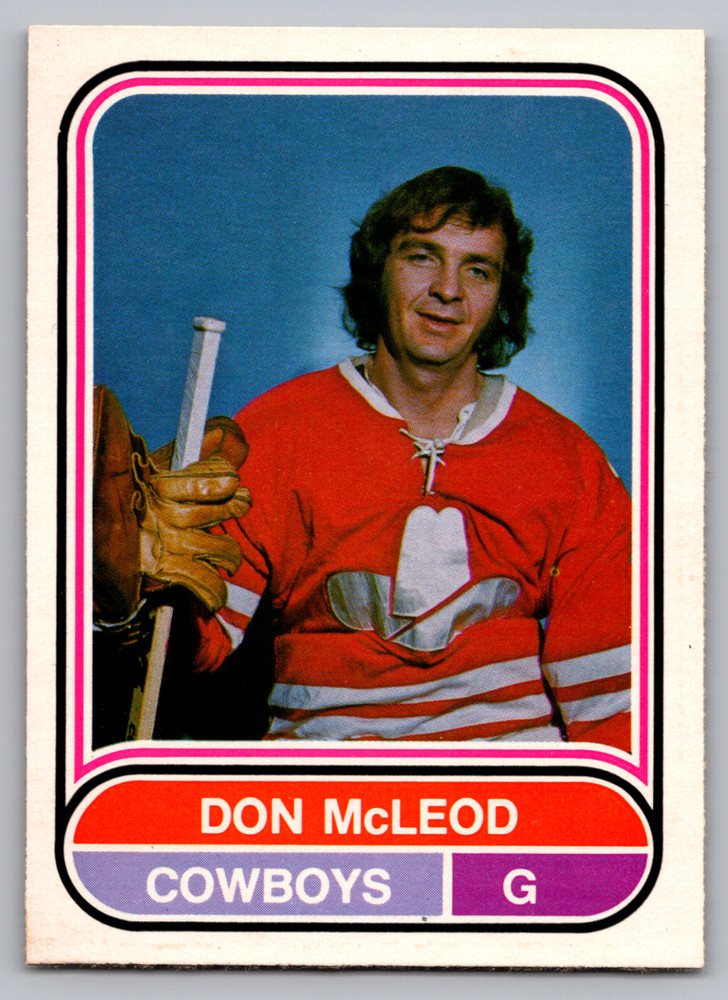 1975-76 O-PEE-CHEE WHA #32 DON McLEOD CALGARY COWBOYS