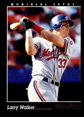 1993 Pinnacle #3 Larry Walker Montreal Expos