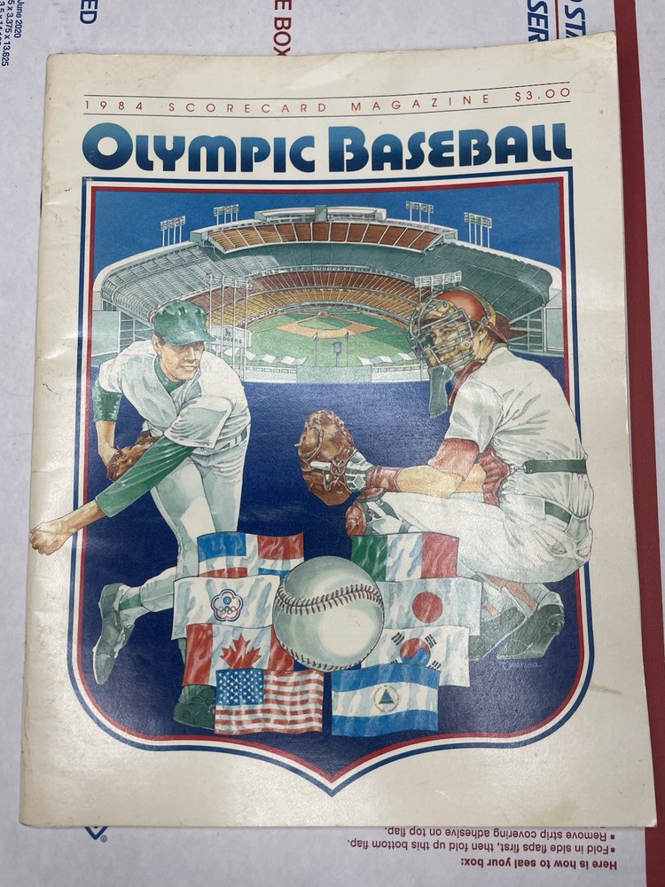 1984 OLYMPIC BASEBALL PROGRAM WITH ALL THE COUNTRIES ROSTERS