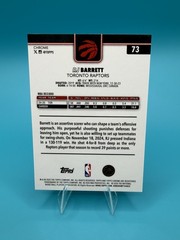 2025-26 Topps Chrome Update #73 RJ Barrett Blue Refractor SN /150