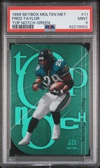 1999 Skybox Molten Metal – Top Notch Fred Taylor #11TN Green /75