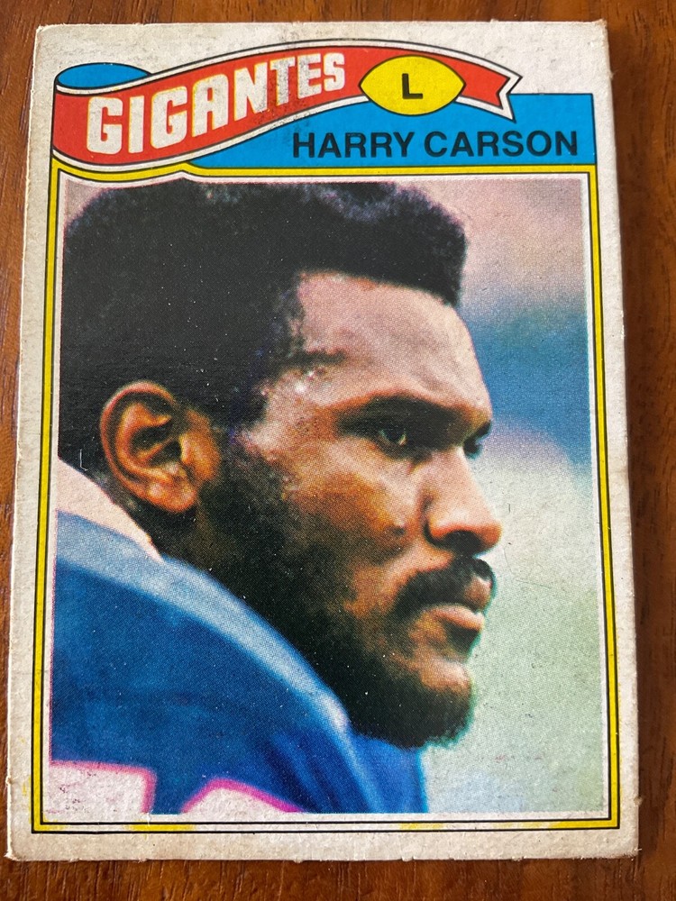 1977 Topps Mexican #146 Harry Carson rookie card (RC) NY Giants short print (SP)